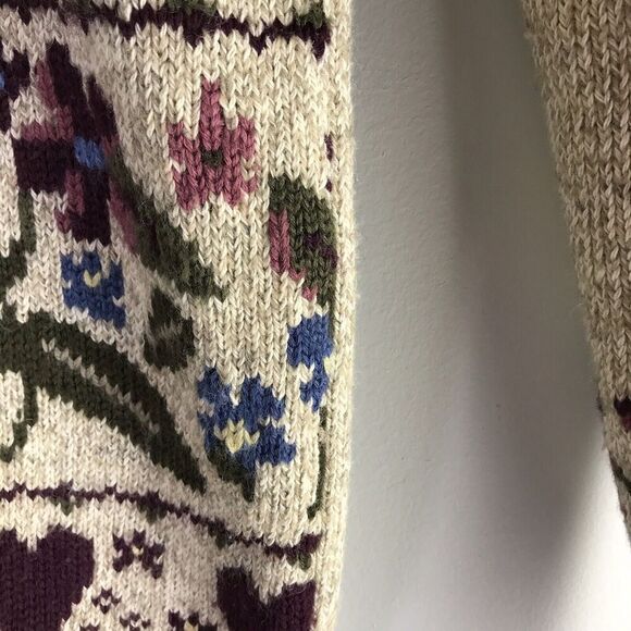 Northern Reflections Womens Size Small Floral Cardigan Wool Blend Granny Cottage - Picture 9 of 16